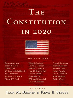 cover image of The Constitution in 2020